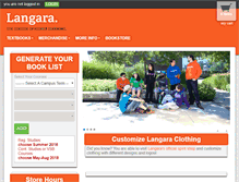 Tablet Screenshot of mycampusstore.langara.bc.ca